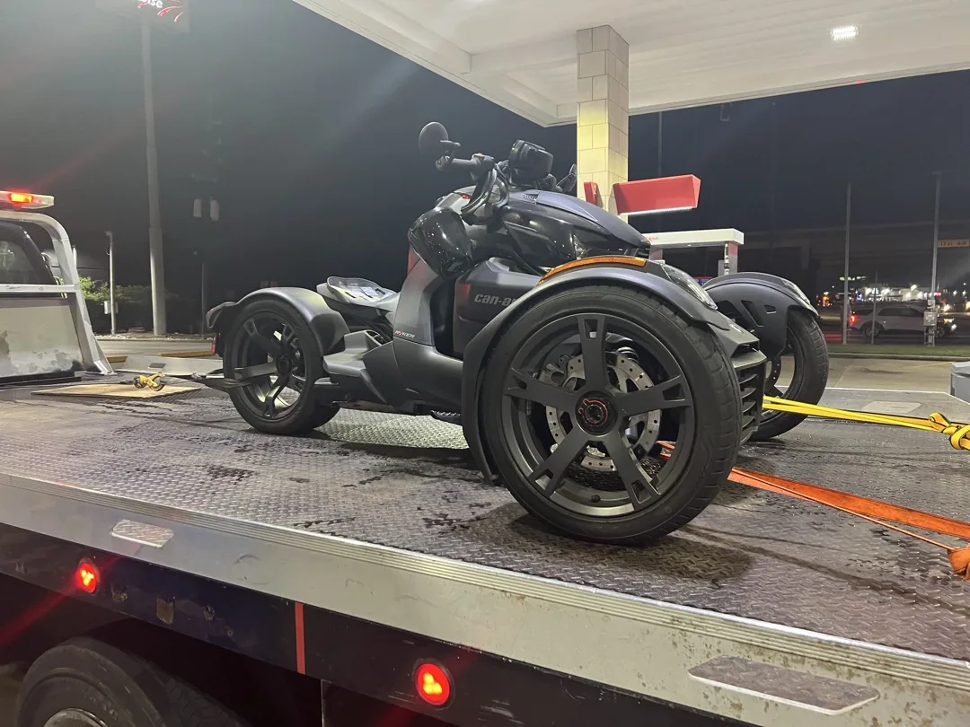 Can-Am Ryker — three-wheeler tow